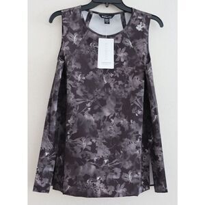 Athleta 798902002 Women's Sz S Lumen Floral Black Zephyr Refined Tank Top